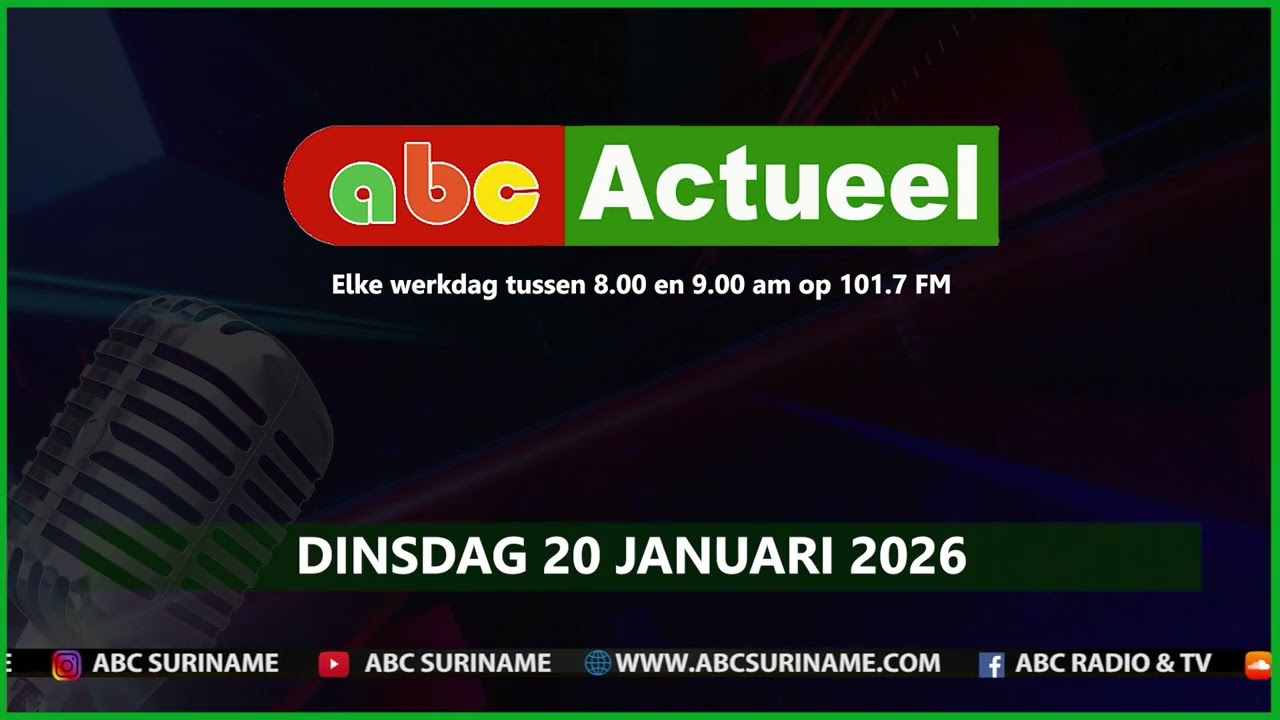 ABC Actueel dinsdag 20 januari 2026
