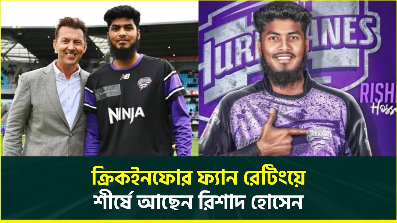 বিগ ব্যাশে রিশাদের বাজিমাত, ক্রিকইনফোর ফ্যান রেটিংয়ে শীর্ষে রিশাদ হোসেন ! Big Bash 2026 | Rishad