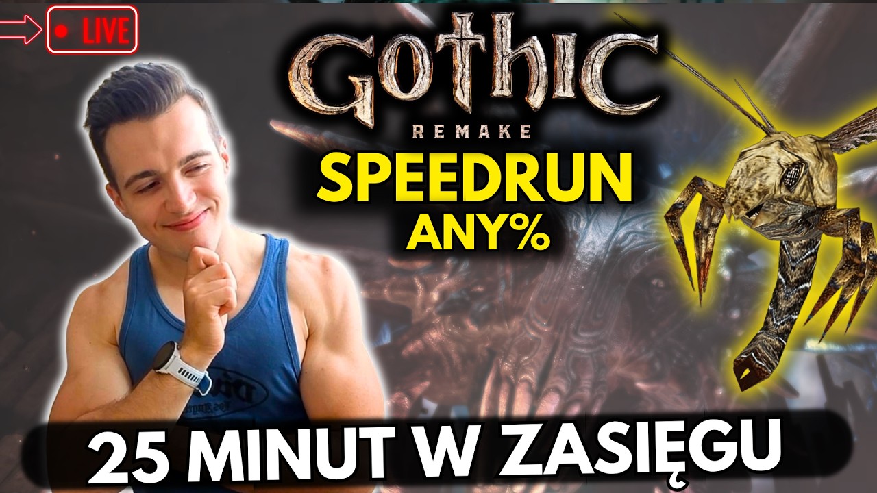 Gothic Remake 🔴 SPEEDRUN ANY% - XARDAS OPANOWANY?! 👀 DAWAĆ MI 25 MINUT!