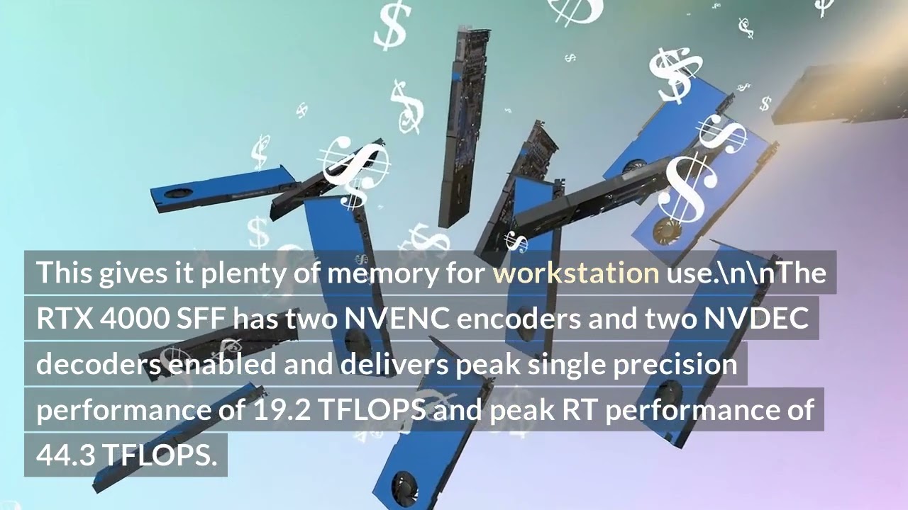 20GB RTX 3070 Performance at 70W in Nvidia's Tiny RTX 4000 SFF