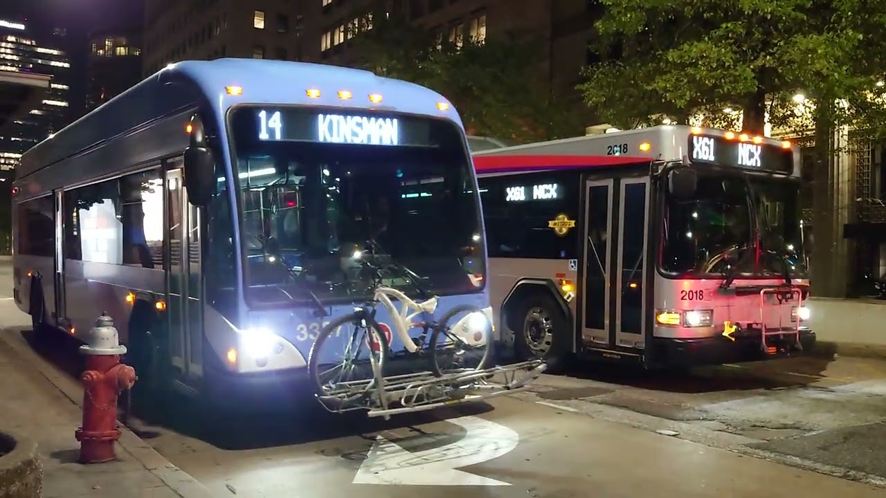 Akron Metro RTA 2024 Gillig LF CNG 2018 On Rt X61 & GCRTA 2016 Gillig BRT Plus CNG 3337 On Rt 14