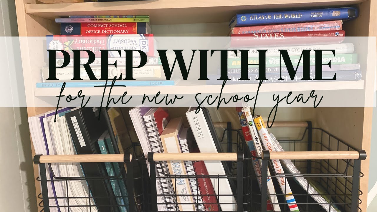 Homeschool prep with me // The Good and the Beautiful units prep // School schedules // Organization
