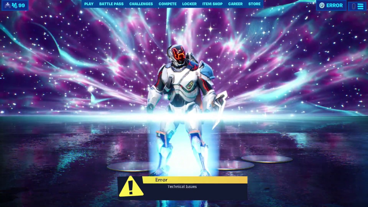 Getting Sucked into Black Hole from Main Menu after Fortnite Live Event (NO LIVE EVENT FOOTAGE)