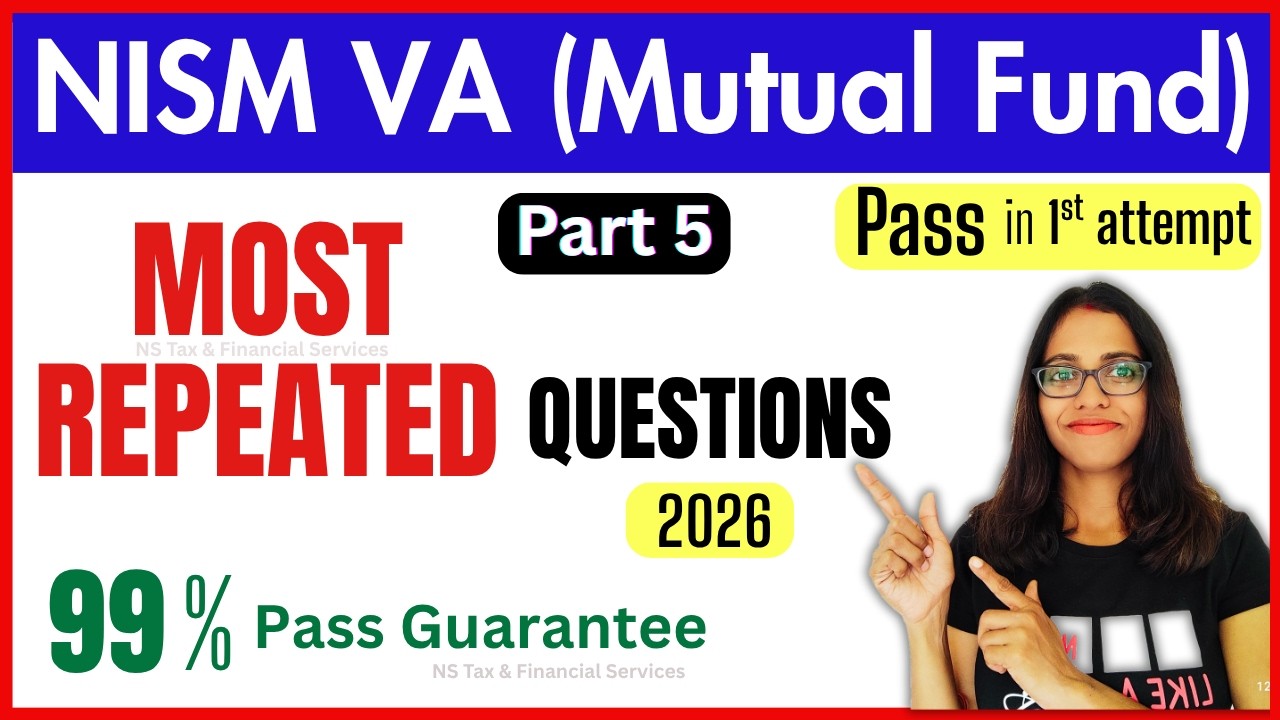 NISM 5A Exam | Free NISM 5A Mock Test | NISM 5A Exam Questions | Mutual Fund Distributor Exam - P...