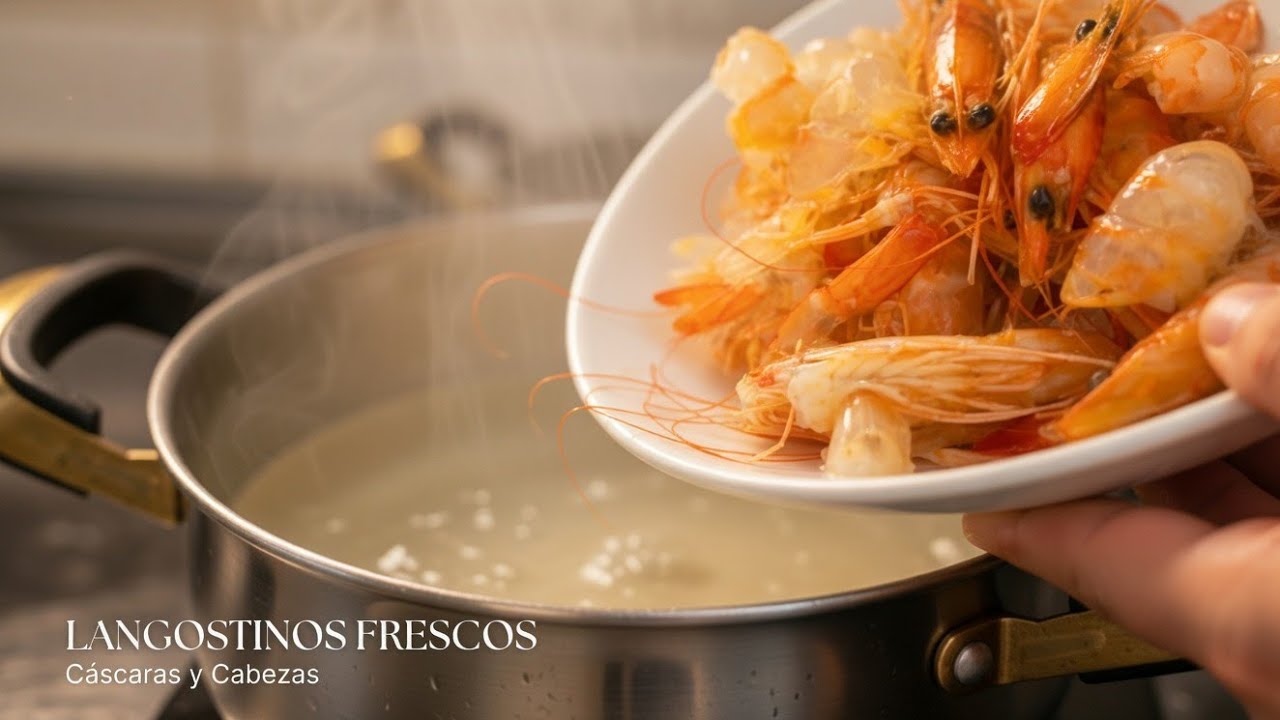 🦐🦐🥔🥔Aprovechamiento total: el caldo perfecto para sopas y arroces — y cómo preparar una ensaladilla