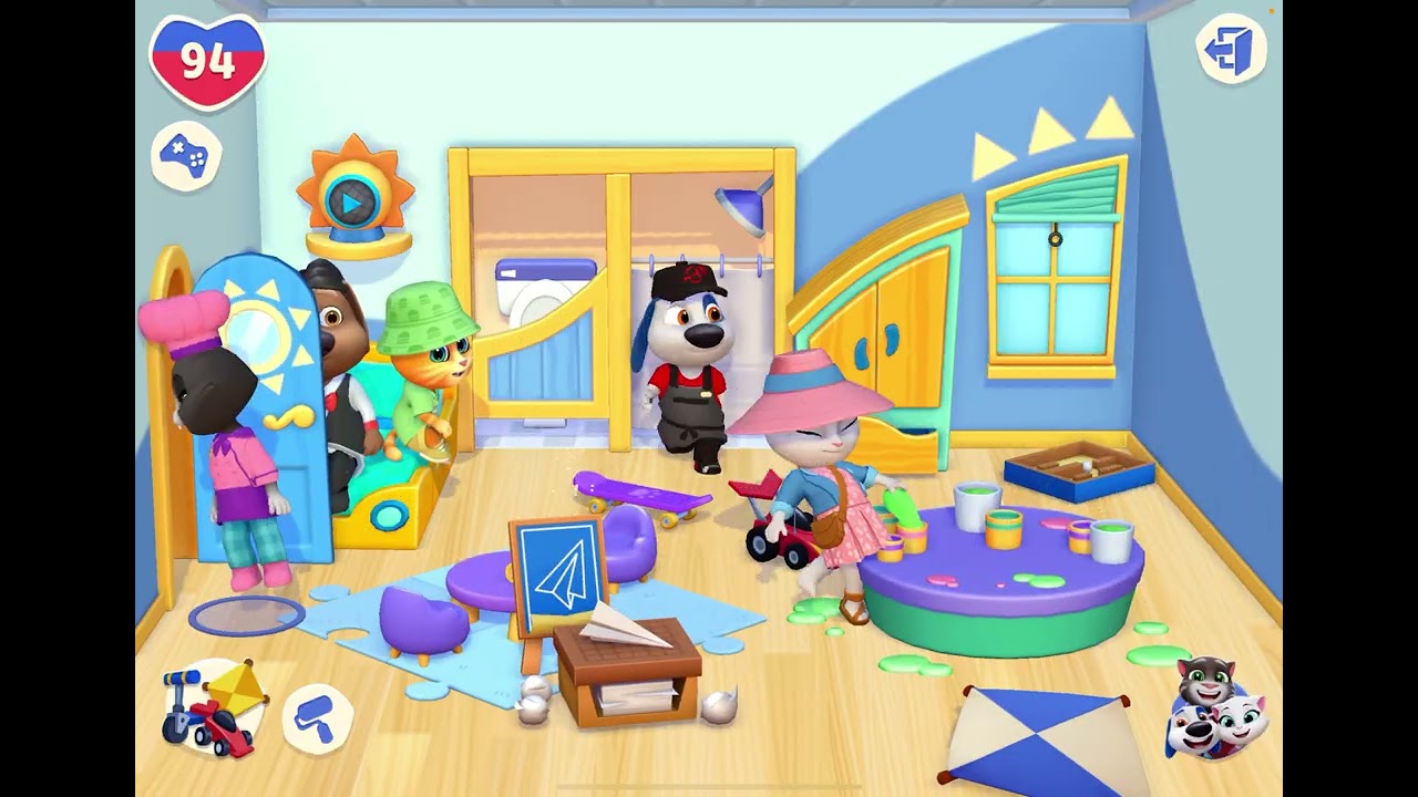 My Talking Tom Friends 2 Gameplay - Effie Keeping Ginger Busy