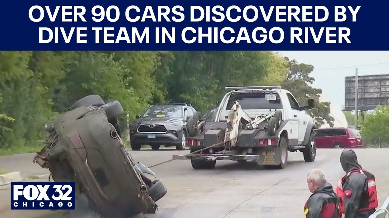 Over 90 cars discovered by dive team in Chicago River