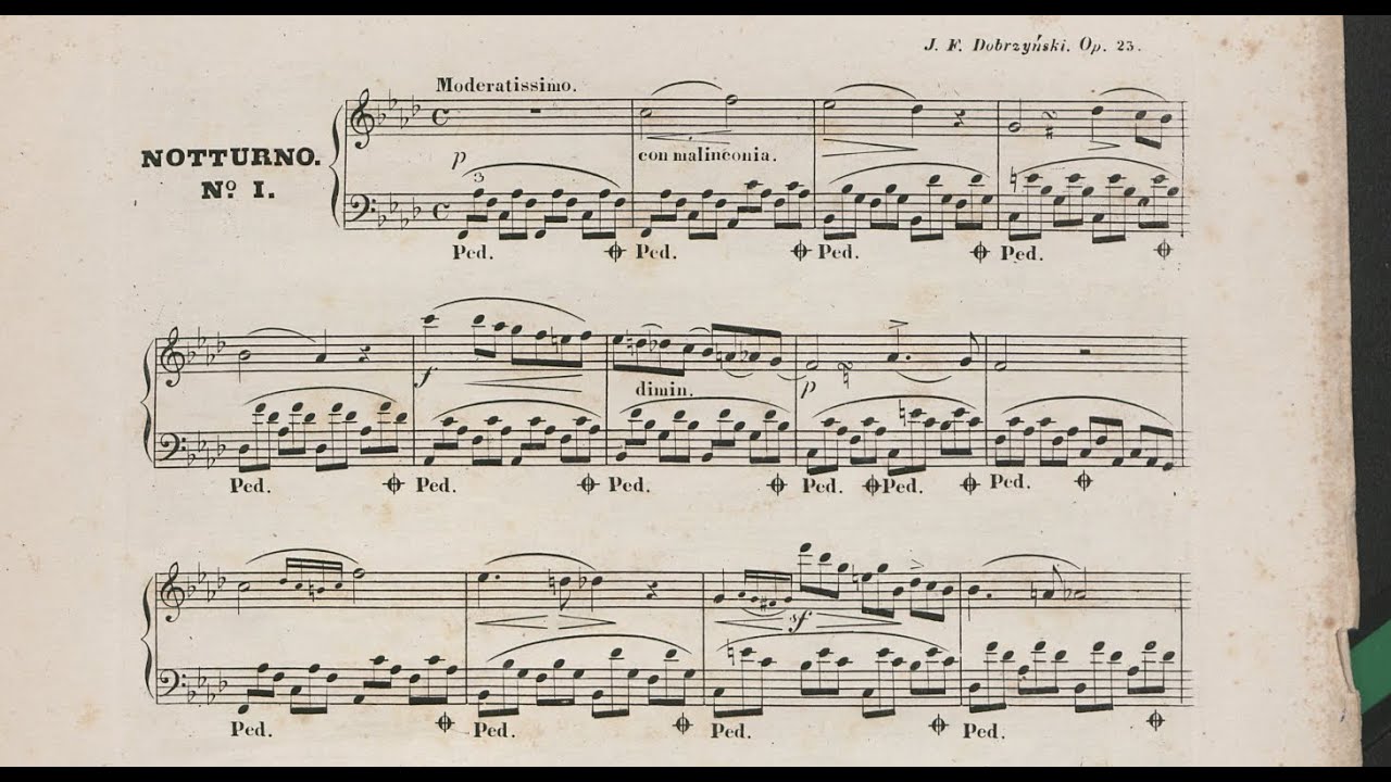 Ignacy F. Dobrzynski: Nocturne in f minor, Op.24/1