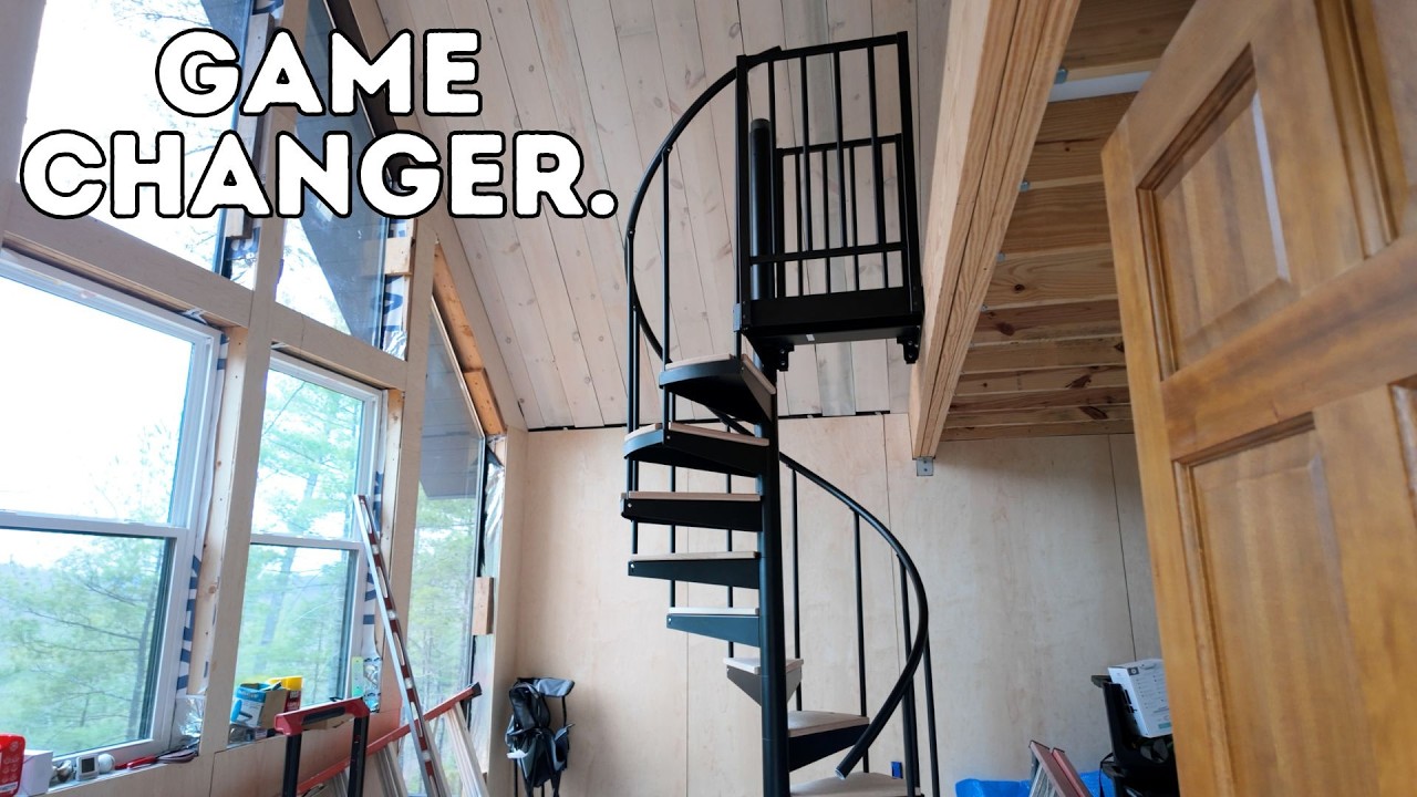 Installing a Spiral Staircase in My Cabin Loft | A Serious Upgrade