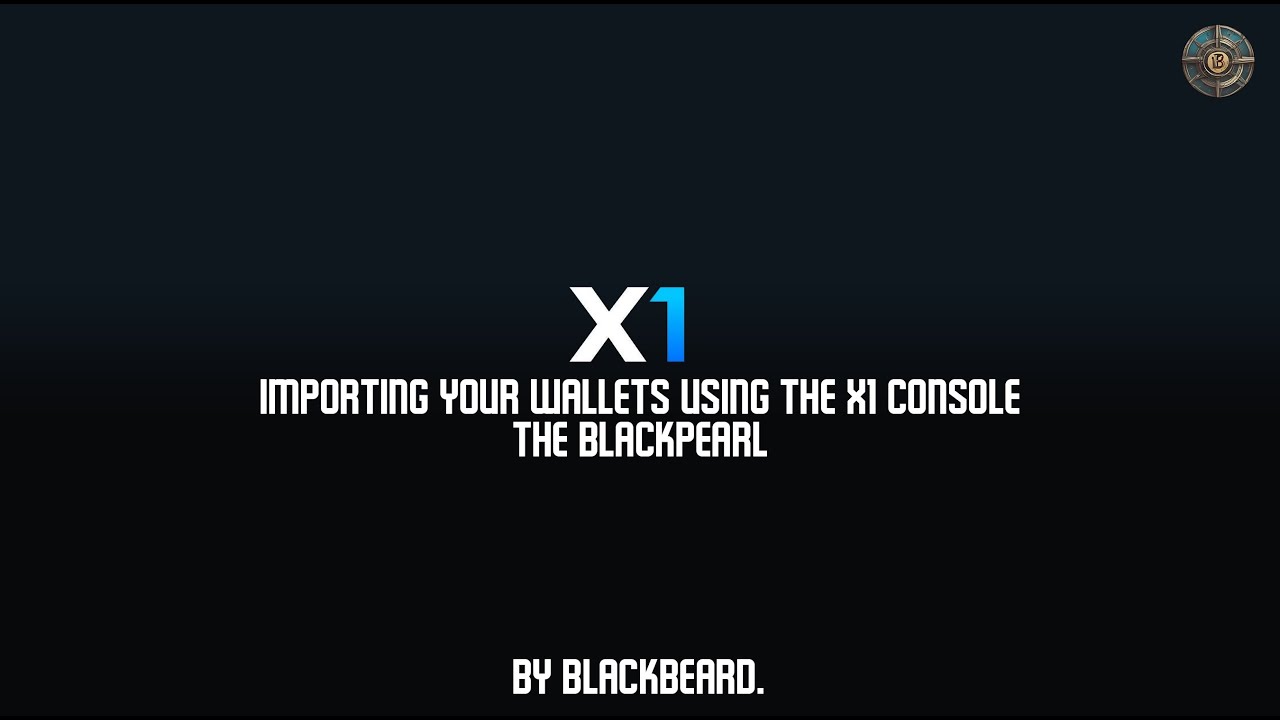 How to Import existing Wallets using the X1 Console