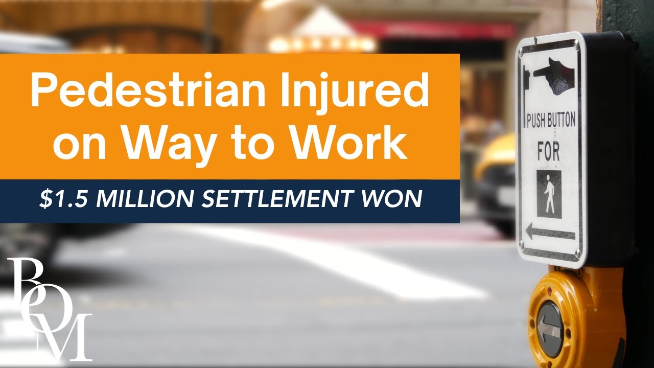 Pedestrian Hit by Car in Crosswalk Settles Case for $1.5M | NYC Injury Lawyer Explains