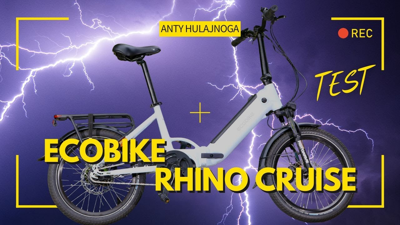 Ecobike Rhino Cruise. Czy składany e bike może być ANTY hulajnogą?