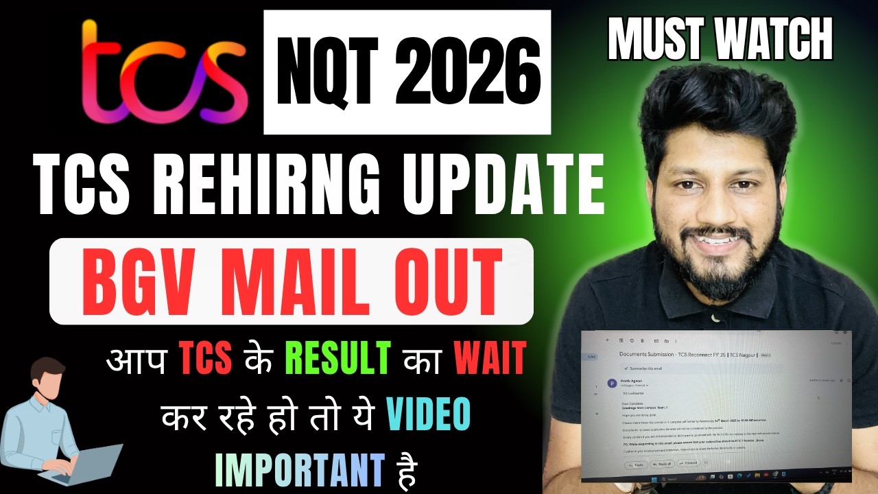 TCS BGV Mail OUT 😳 Offer Letter Coming Soon! (BIG Update)
