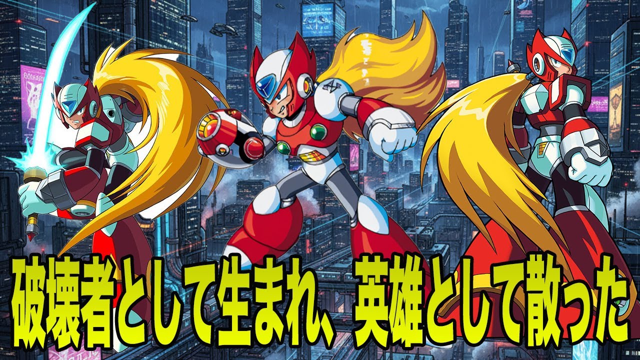 【ロックマンX】ゼロのすべて｜破壊者として生まれ、英雄として散った男の物語【アニメ考察】part1