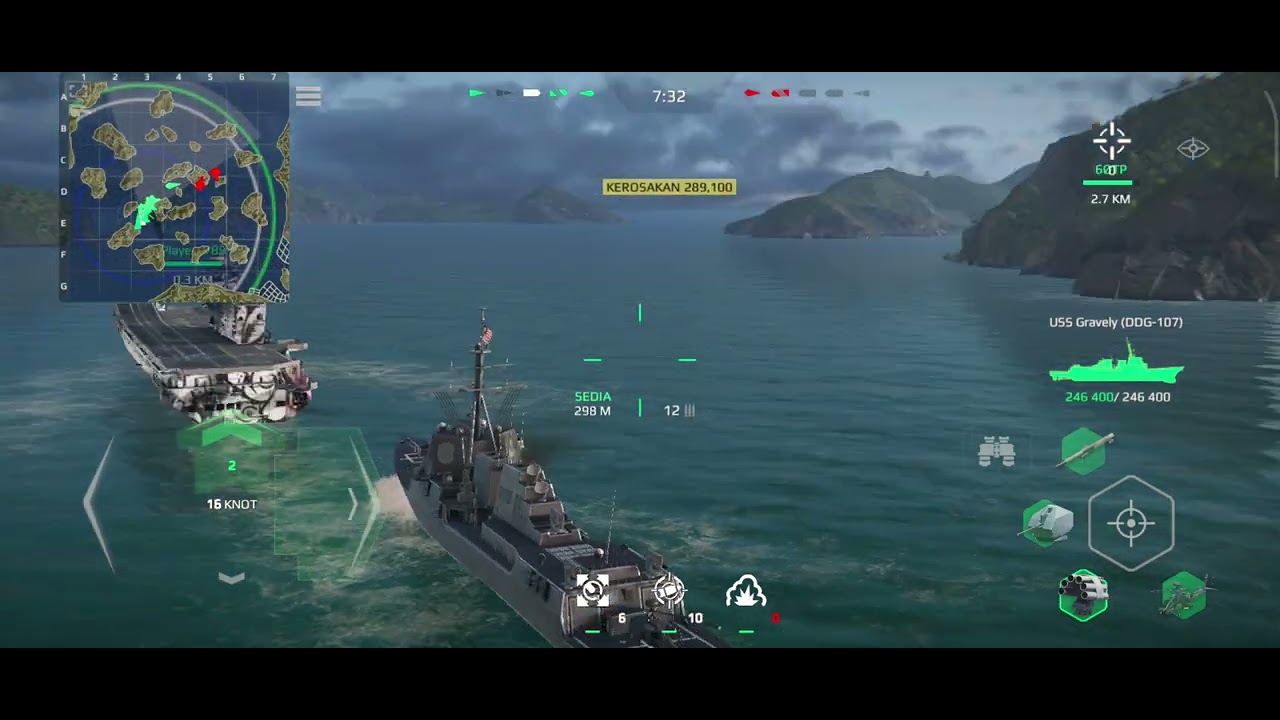 MODERN WARSHIP USS GRAVELY (DDG-107) CHALLENGING MATCH #gameshow #modernwarships #gameplay 