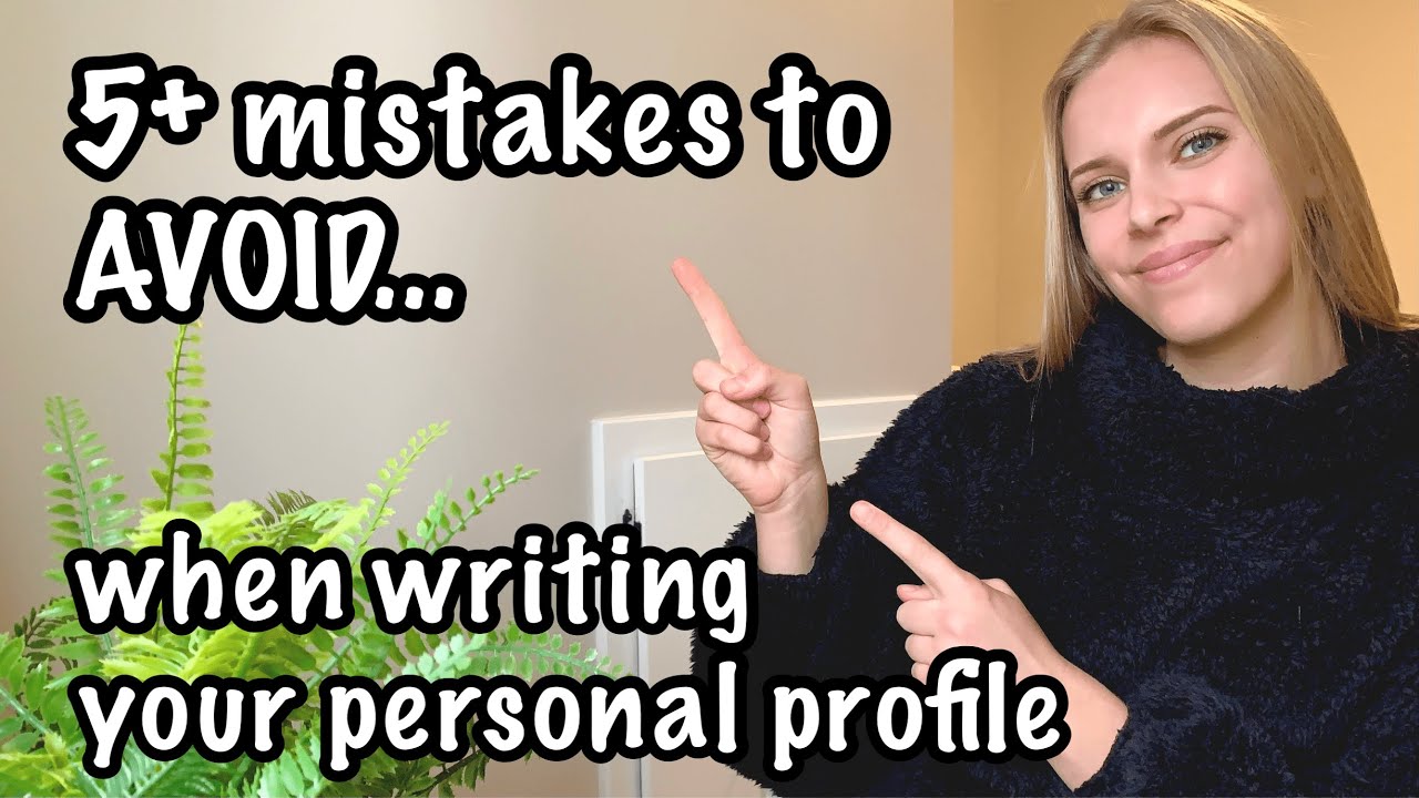 5+ MISTAKES TO AVOID IN YOUR PERSONAL PROFILE | maddy a