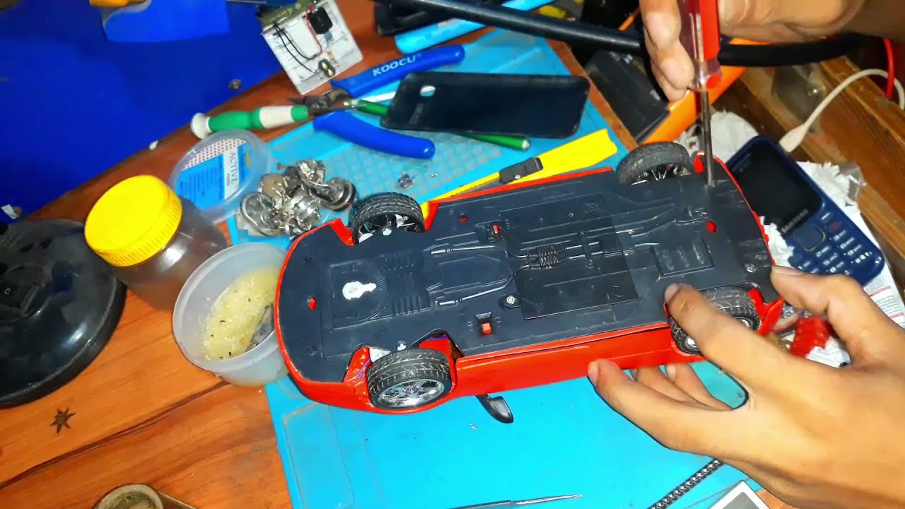 Repair a water damage toy car