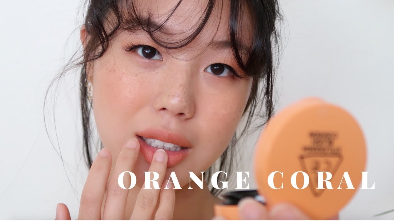 Tangerine Coral Summer Makeup GRWM🍊