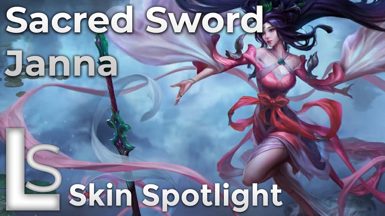 Sacred Sword Janna - Skin Spotlight - Immortal Journey Collection - League of Legends