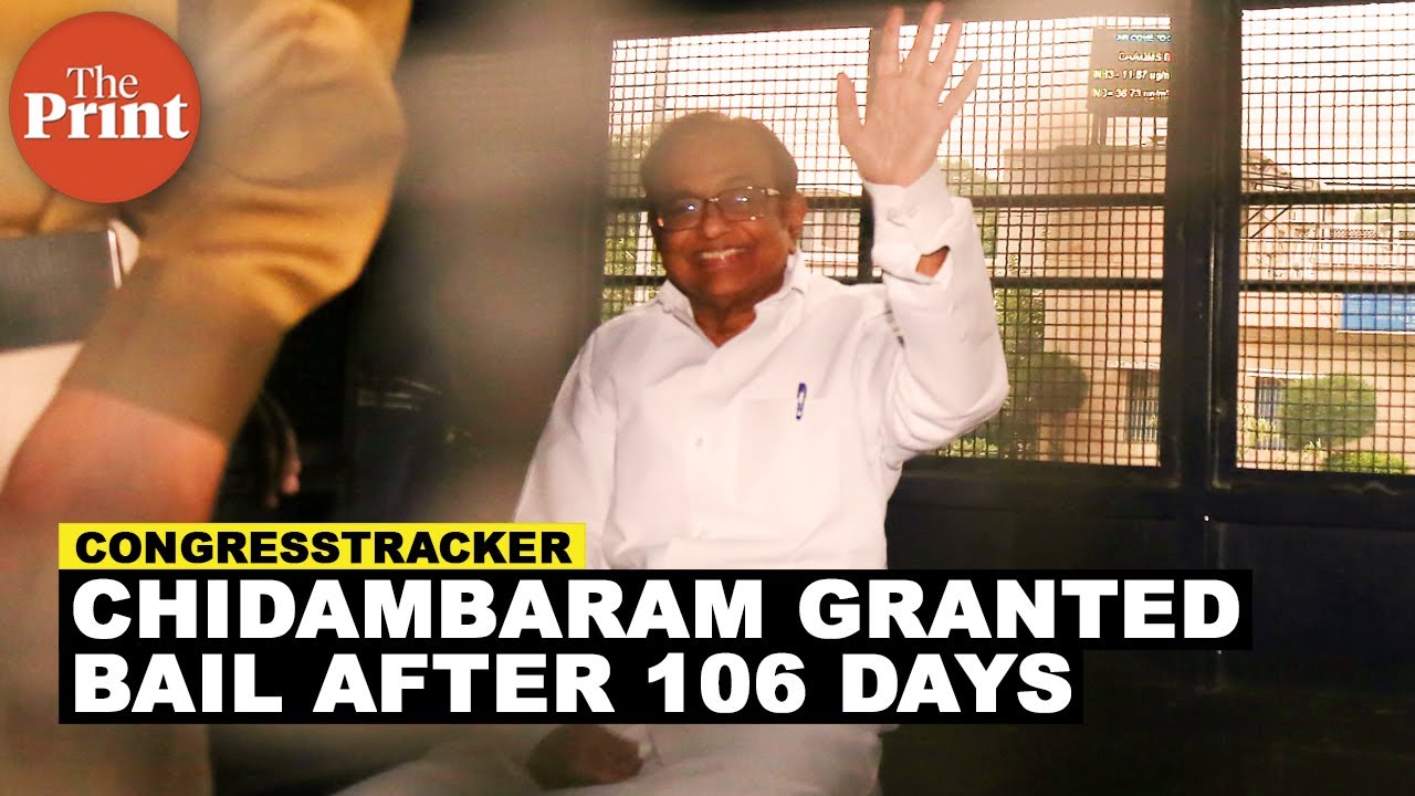 After 106 days in Tihar, P. Chidambaram finally granted bail