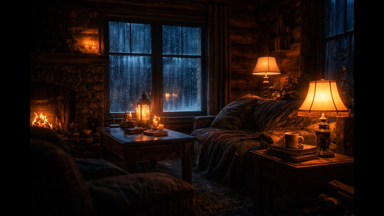 Thunderstorm Rain at Night | 3 Hours Black Screen