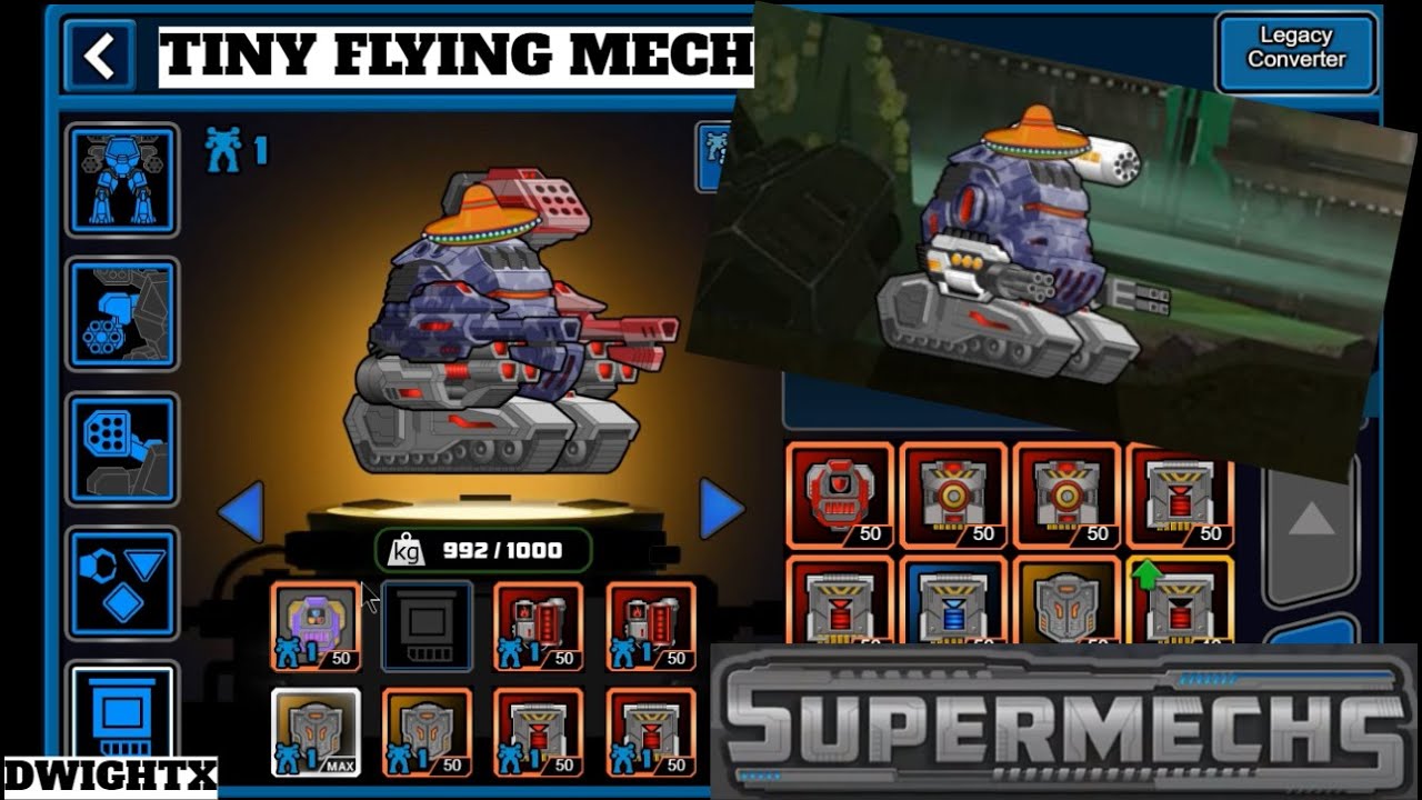 Supermechs⛅ Trying FLYING tiny tank [2v2s]✈️ #10k ?