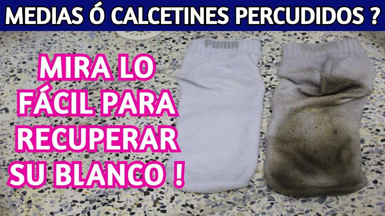 🌺 Cómo despercudir LAS MEDIAS Ó CALCETINES súper fácil / Dulce y Natural.