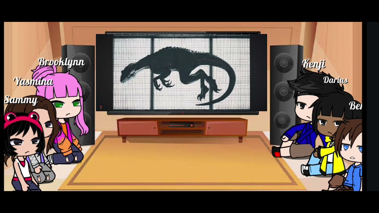 Acampamento jurassico  reagindo  ao rap do indoraptor!!