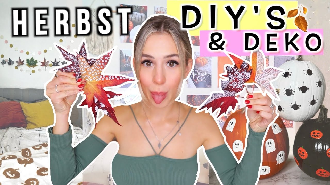 HERBST DIY'S 🍁Herbst Dekoration selber machen 🍂DIYs gegen Langeweile im Herbst 2022 - Cali Kessy