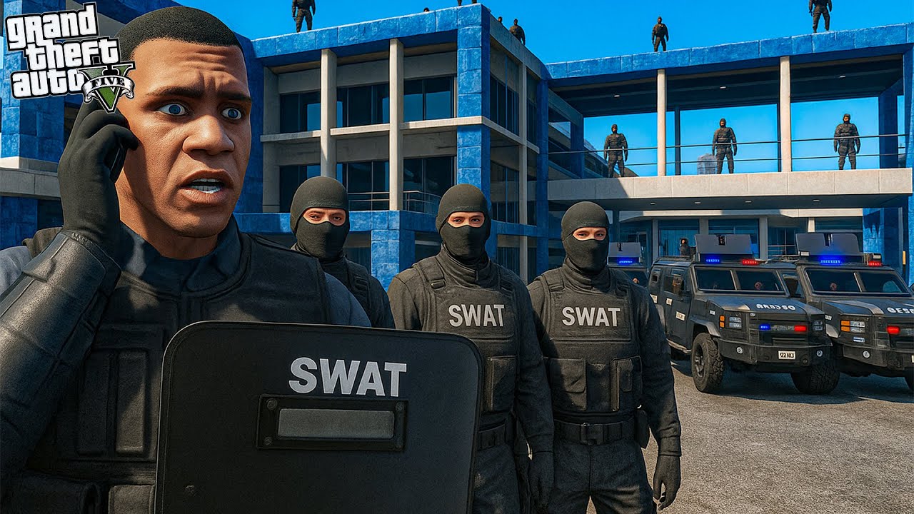 La Maison de Franklin devient LE NOUVEAU QG DU SWAT | GTA 5 Mods