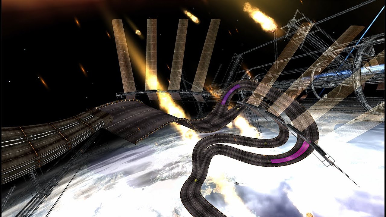Outer Space (Paper Engine) - F-Zero GX Ambience | 4K