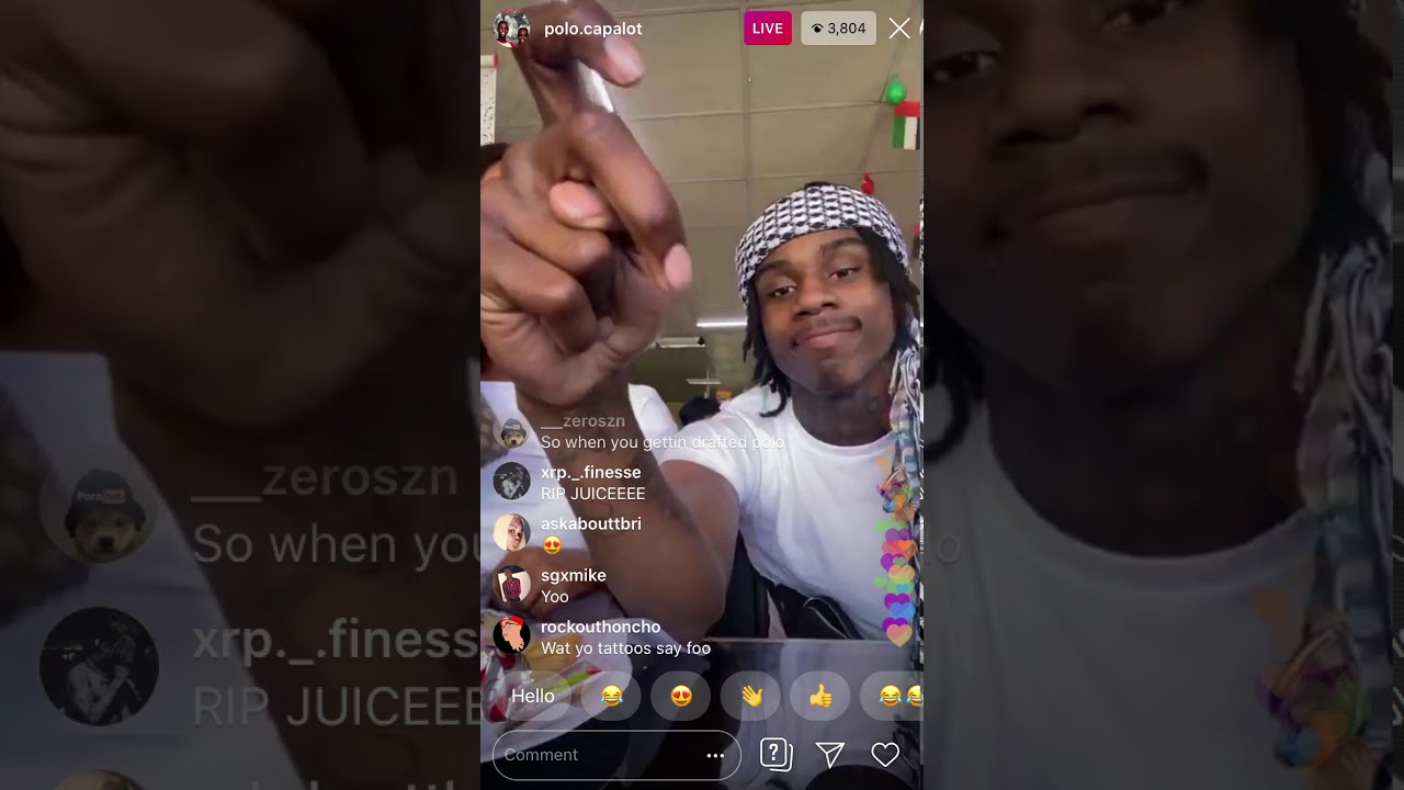 POLO G & HIS SHORTY ON IG LIVE IN DUBAI 😍😝💙