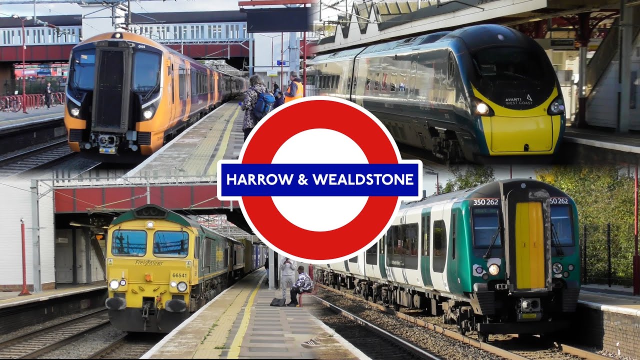 Trains at Harrow & Wealdstone, WCML + Overground (11/10/2024)