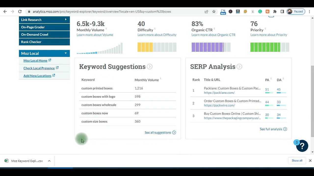 How to do Keyword Research with Moz?