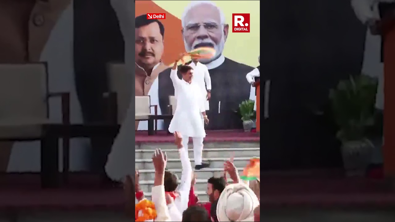 BJP Party Workers Celebrate At Delhi Headquarters