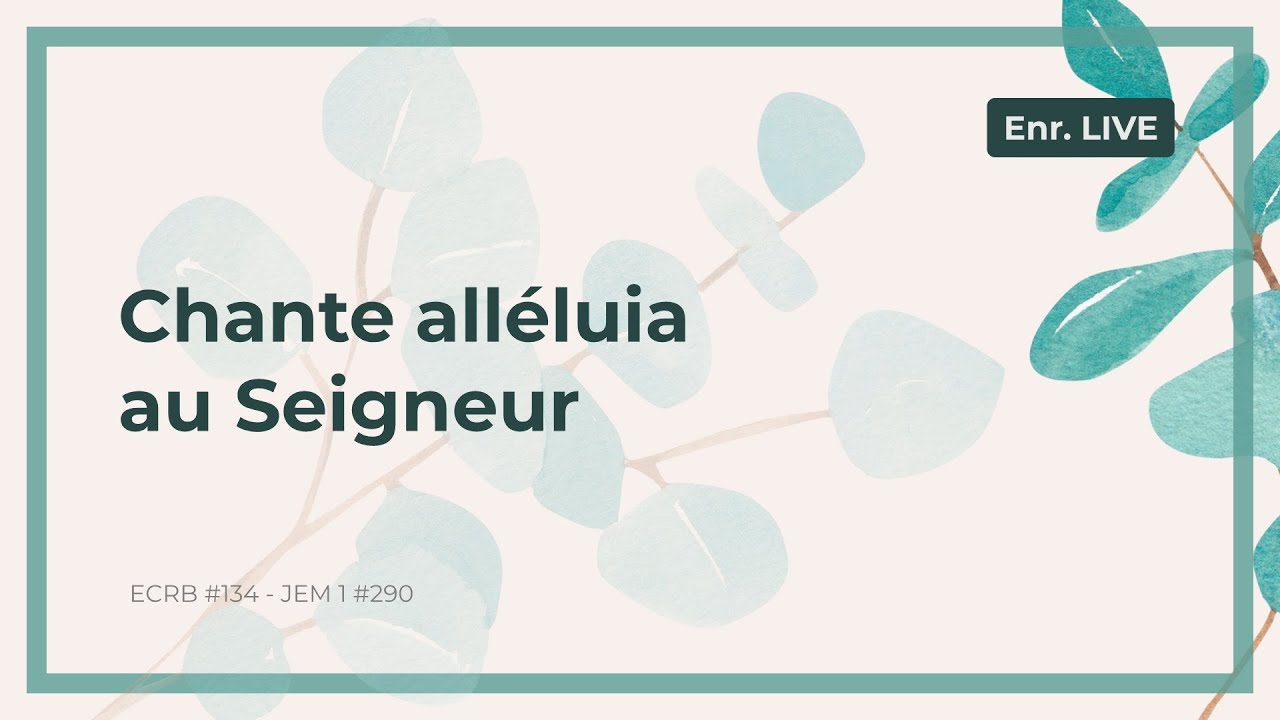 Chante alléluia au Seigneur (avec paroles)