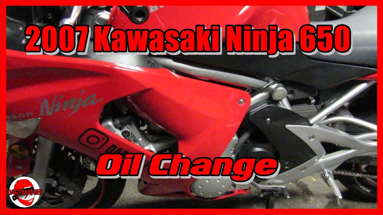 How To - Oil Change On A 2007 Ninja 650
