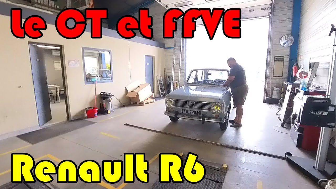 Dossier FFVE, contrôle technique, optimisations, ... pour la Renault R6 de 1970