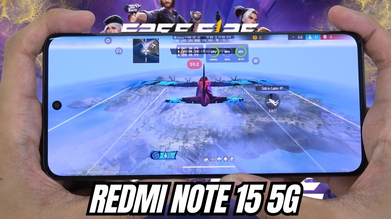 REDMI NOTE 15 5G Test Game FREE FIRE Mobile | Snapdragon 6 Gen 3