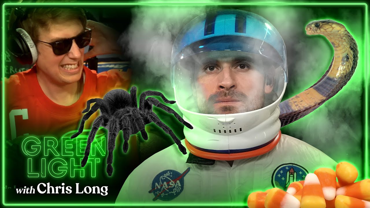 Chris Long reacts to a GIANT spider and snake | Chalk Media