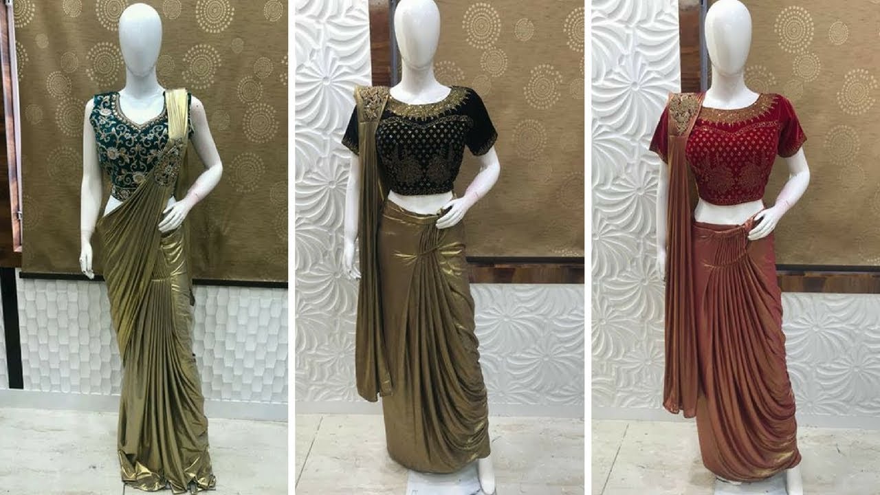 Indo western dhoti saree design ideas/dhoti saree for wedding guest engagement reception