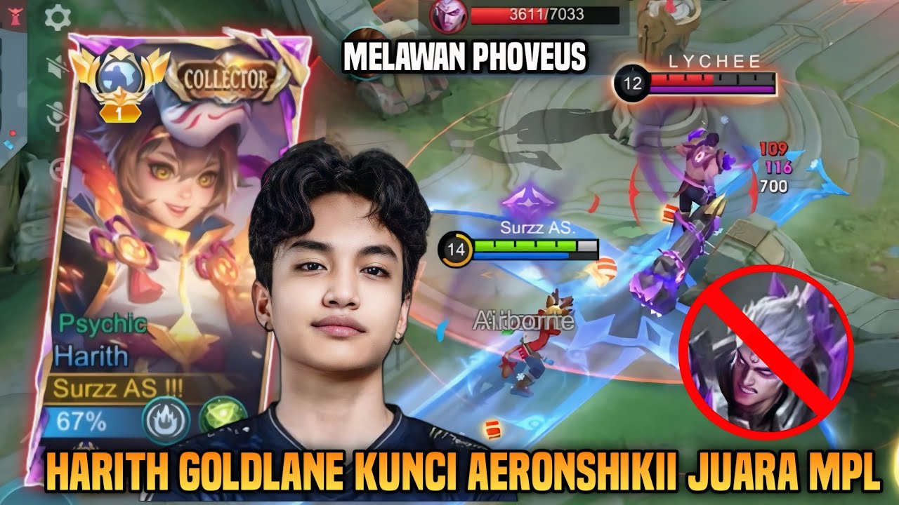 HERO KEMENANGAN AERONSHIKII DI MPL ID ! HARITH GOLDLANE GAMEPLAY ! HARITH TOP 1 GLOBAL - MLBB