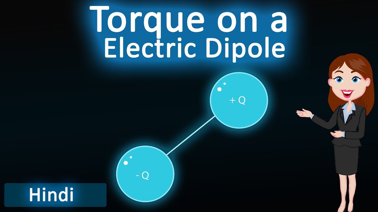 Torque on a electric dipole || 3D Animated Explanation || class 12th physics || Electrostatics ||