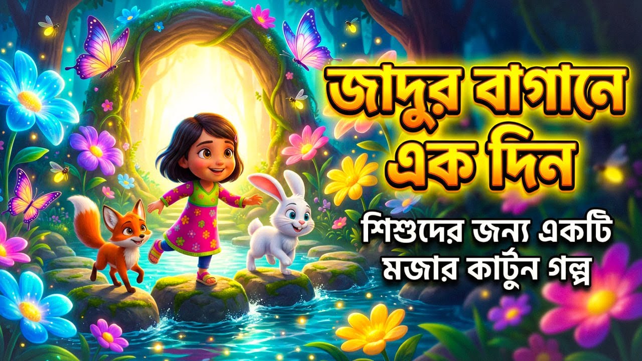 জাদুর বাগানের খোঁজে! তিন বন্ধুর রোমাঞ্চকর অভিযান | Bangla Cartoon | Rupkothar Golpo | Cartoon Story