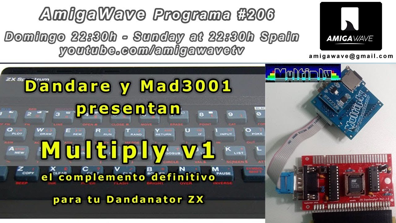 AmigaWave #206 - Dandare y Mad 3001 nos presentan Multiply v1 para Dandanator ZX.