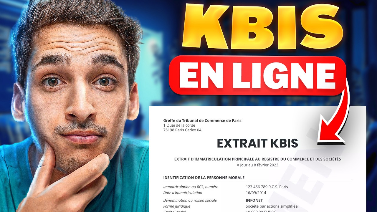 Comment Obtenir un KBIS Auto Entrepreneur FACILEMENT EN 2026 (Avoir un extrait kbis)