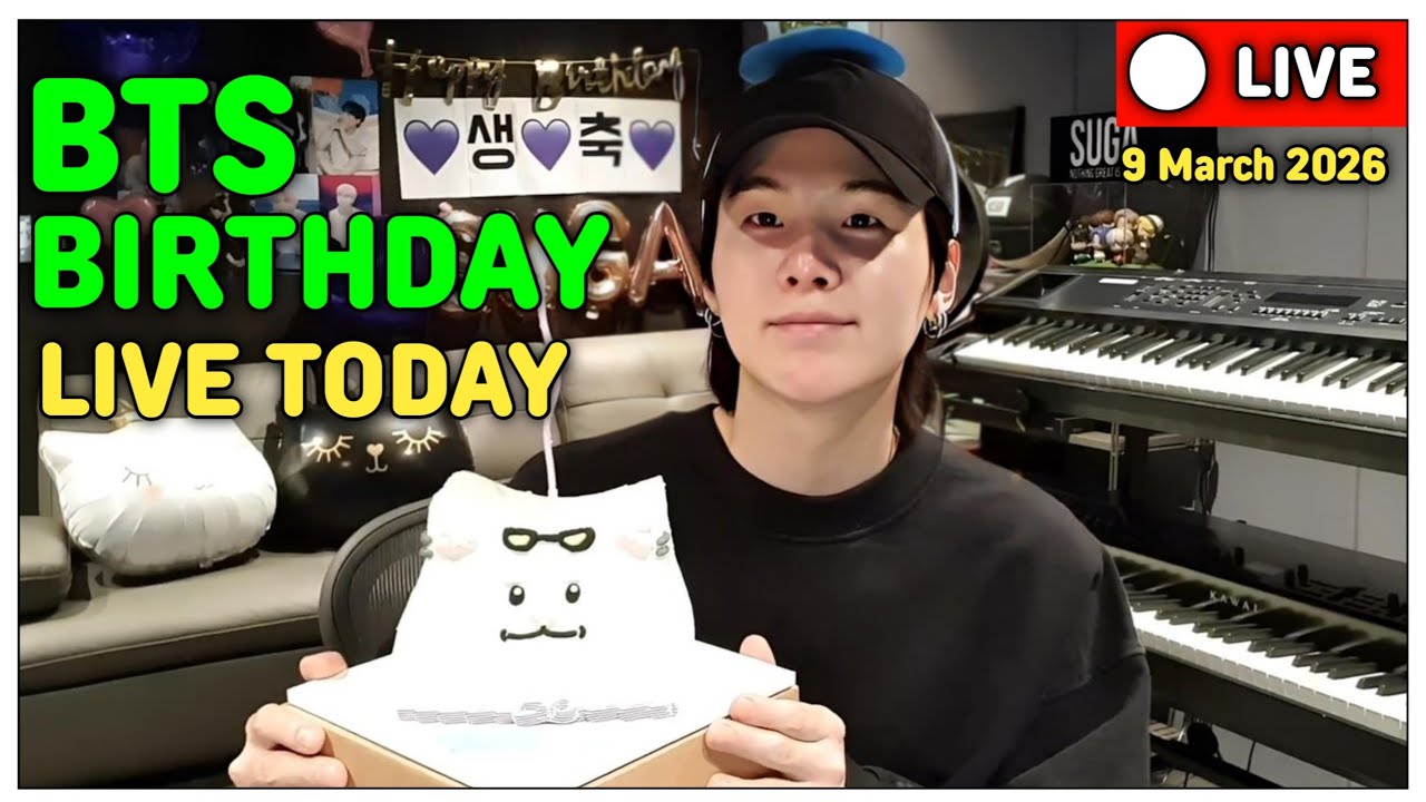 🔴 [MULTI SUB] BTS OT-7  LIVE 🎉🎂민윤기 방탄소년단 Min Yoongi  birthday 2026 Weverse LIVE Today #bts