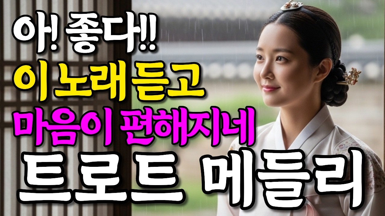 맘 편하게 틀어두고 매일 듣는 인생 노래 감성 트로트 메들리