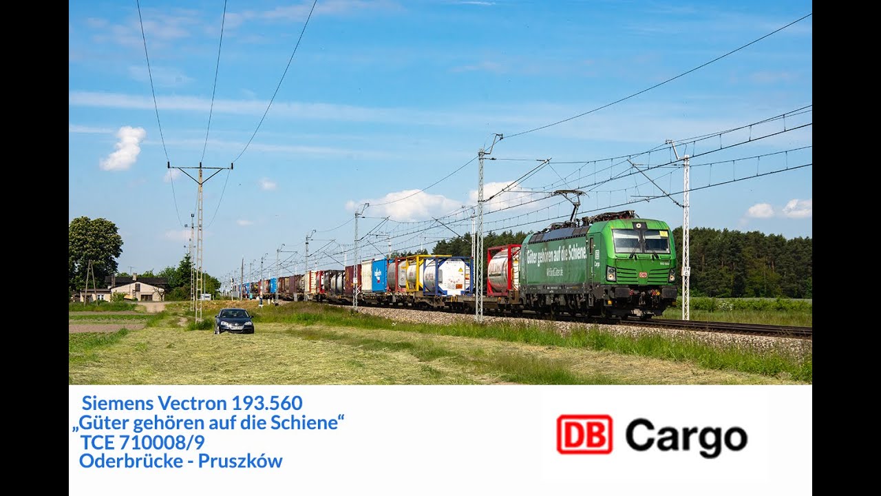[DB Cargo] Vectron 193-560 TCE 710008/9 | Oderbrucke - Pruszków | Groszki  03/06/2021
