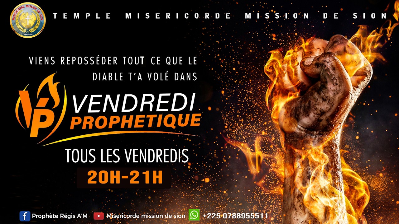 VENDREDI PROPHETIQUE DU 20 FEVRIER 2026 I THEME: LA CROIX DE CHRIST, NOTRE PUISSANCE!